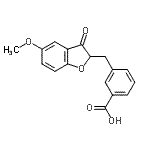 CAS#: 89139-28-6， 3-[(5-Methoxy-3-oxo-2,3-dihydro-1-benzofuran-2-yl)methyl]benzoic acid