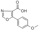 structure of CAS# 89205-07-2, 5-(4-Methoxyphenyl)-1,3-Oxazole-4-Carboxylic Acid;5-(4-METHYLOXYPHENYL)-1,3-OXAZOLE-4-CARBOXYLIC ACID;5-(4-METHOXYPHENYL)-1,3-OXAZOLE-4-CARBOXYLIC ACID;5-(4-METHOXYPHENYL)-OXAZOLE-4-CARBOXYLIC ACID
