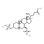 CAS#: 89232-83-7， Trisodium (3alpha,5beta,7beta,8xi,9xi,14xi)-3,7-bis(sulfonatooxy)cholan-24-oate