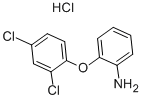 结构式 CAS# 89279-16-3, 2-(2,4-二氯苯氧基)苯胺盐酸盐