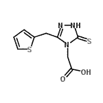 CAS#: 892874-27-0， [3-(2-Thienylmethyl)-5-thioxo-1,5-dihydro-4H-1,2,4-triazol-4-yl]acetic acid