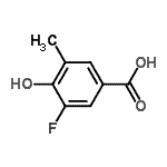 CAS#: 892878-59-0， 3-Fluoro-4-hydroxy-5-methylbenzoic acid