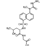 CAS#: 89315-19-5， N-({5-[(Hydrazinocarbonyl)(methyl)amino]-1-naphthyl}sulfonyl)-L-leucylglycine