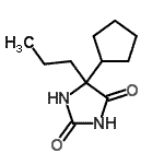 CAS#: 89354-44-9， 5-Cyclopentyl-5-propyl-2,4-imidazolidinedione