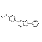 CAS#: 893613-49-5， 6-(4-Methoxyphenyl)-2-phenylpyrazolo[1,5-a]pyrimidine