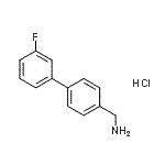 CAS#: 893649-06-4， 1-(3'-Fluoro-4-biphenylyl)methanamine hydrochloride (1:1)