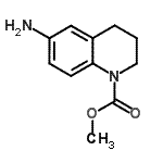 结构式 CAS# 893773-96-1, 甲基6-氨基-3,4-二氢-1(2H)-喹啉羧酸酯