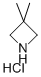 structure of CAS# 89381-03-3, 3,3-Dimethylazetidine Hydrochloride;3,3-DIMETHYLAZETIDINE HYDROCHLORIDE;3,3-DIMETHYLAZETIDINE HCL