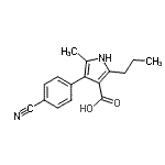 CAS 登录号：894074-69-2， 4-(4-氰基苯基)-5-甲基-2-丙基-1H-吡咯-3-羧酸
