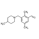 CAS#: 894213-77-5， 2,5-Dimethyl-3-[(4-methyl-1-piperidinyl)methyl]benzaldehyde