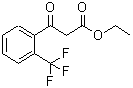 structure of CAS# 89424-17-9, 3-Oxo-3-(2-Trifluoromethylphenyl)Propionic Acid Ethyl Ester;3-OXO-3-(2-TRIFLUOROMETHYLPHENYL)PROPIONIC ACID ETHYL ESTER;ETHYL 3-(2-TRIFLUOROMETHYL-PHENYL)-3-OXOPROPANOATE;ETHYL (2-TRIFLUOROMETHYLBENZOYL)ACETATE