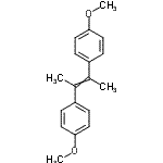 结构式 CAS# 895-37-4, 1,1'-(2-丁烯-2,3-二基)二(4-甲氧基苯)