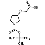 CAS#: 895126-64-4， {[(3S)-1-{[(2-Methyl-2-propanyl)oxy]carbonyl}-3-pyrrolidinyl]oxy}acetic acid