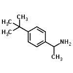 structure of CAS# 89538-65-8, 1-[4-(2-Methyl-2-propanyl)phenyl]ethanamine;(1R)-1-(4-tert-butylphenyl)ethanamine;(1S)-1-(4-tert-butylphenyl)ethanamine;1-(4- tert -Butyl-phenyl)-ethylamine