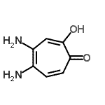 CAS 登录号：89693-86-7， 4,5-二氨基-2-羟基-2,4,6-环庚三烯-1-酮