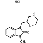 CAS#: 89740-12-5， 1-Methyl-3-(2-morpholinylmethyl)-1,3-dihydro-2H-benzimidazol-2-one hydrochloride (1:1)