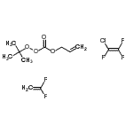 CAS#: 89823-13-2, allyl tert-butoxy carbonate, 1-chloro-1,2,2-trifluoro-ethylene, 1,1-difluoroethylene