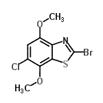 CAS#: 898748-50-0， 2-Bromo-6-chloro-4,7-dimethoxy-1,3-benzothiazole