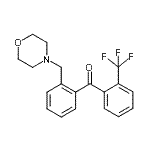 structure of CAS# 898750-77-1, [2-(4-Morpholinylmethyl)phenyl][2-(trifluoromethyl)phenyl]methanone;2-Morpholinomethyl-2'-trifluoromethylbenzophenone