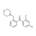 结构式 CAS# 898751-13-8, (2,4-二氟苯基)[2-(4-吗啉基甲基)苯基]甲酮