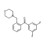 结构式 CAS# 898751-21-8, (3,5-二氟苯基)[2-(4-吗啉基甲基)苯基]甲酮