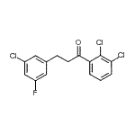 structure of CAS# 898751-24-1, 3-(3-Chloro-5-fluorophenyl)-1-(2,3-dichlorophenyl)-1-propanone;3-(3-chloro-5-fluorophenyl)-2',3'-dichloropropiophenone