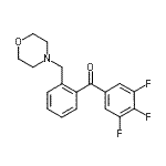 结构式 CAS# 898751-25-2, [2-(4-吗啉基甲基)苯基](3,4,5-三氟苯基)甲酮