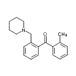 结构式 CAS# 898751-65-0, (2-甲基苯基)[2-(1-哌啶基甲基)苯基]甲酮