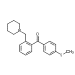 structure of CAS# 898752-04-0, [4-(Methylsulfanyl)phenyl][2-(1-piperidinylmethyl)phenyl]methanone;2-Piperidinomethyl-4'-thiomethylbenzophenone