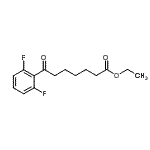 结构式 CAS# 898753-28-1, 乙基7-(2,6-二氟苯基)-7-氧代庚酸酯