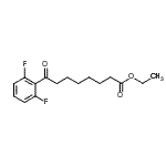 结构式 CAS# 898753-30-5, 乙基8-(2,6-二氟苯基)-8-氧代辛酸酯