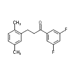 结构式 CAS# 898754-10-4, 1-(3,5-二氟苯基)-3-(2,5-二甲基苯基)-1-丙酮