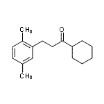 structure of CAS# 898754-22-8, 1-Cyclohexyl-3-(2,5-dimethylphenyl)-1-propanone;cyclohexyl 2-(2,5-dimethylphenyl)ethyl ketone