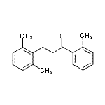 结构式 CAS# 898754-26-2, 3-(2,6-二甲基苯基)-1-(2-甲基苯基)-1-丙酮
