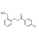 结构式 CAS# 898754-63-7, 1-(4-氯苯基)-3-[2-(甲硫基)苯基]-1-丙酮