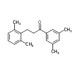 structure of CAS# 898754-92-2, 3-(2,6-Dimethylphenyl)-1-(3,5-dimethylphenyl)-1-propanone;3',5'-dimethyl-3-(2,6-dimethylphenyl)propiophenone
