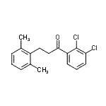 结构式 CAS# 898755-18-5, 1-(2,3-二氯苯基)-3-(2,6-二甲基苯基)-1-丙酮