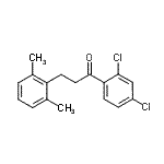结构式 CAS# 898755-20-9, 1-(2,4-二氯苯基)-3-(2,6-二甲基苯基)-1-丙酮
