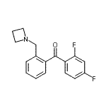 结构式 CAS# 898755-31-2, [2-(1-氮杂环丁基甲基)苯基](2,4-二氟苯基)甲酮