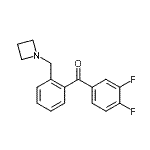 结构式 CAS# 898755-33-4, [2-(1-氮杂环丁基甲基)苯基](3,4-二氟苯基)甲酮