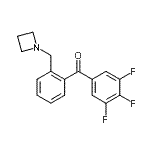 结构式 CAS# 898755-38-9, [2-(1-氮杂环丁基甲基)苯基](3,4,5-三氟苯基)甲酮