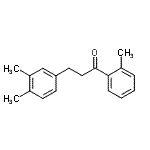 structure of CAS# 898755-55-0, 3-(3,4-Dimethylphenyl)-1-(2-methylphenyl)-1-propanone;3-(3,4-dimethylphenyl)-2'-methylpropiophenone