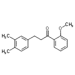 structure of CAS# 898755-63-0, 3-(3,4-Dimethylphenyl)-1-(2-methoxyphenyl)-1-propanone;3-(3,4-dimethylphenyl)-2'-methoxypropiophenone