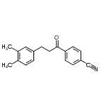 structure of CAS# 898755-76-5, 4-[3-(3,4-Dimethylphenyl)propanoyl]benzonitrile;4'-cyano-3-(3,4-dimethylphenyl)propiophenone