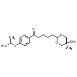 structure of CAS# 898755-83-4, 5-(5,5-Dimethyl-1,3-dioxan-2-yl)-1-(4-isopropoxyphenyl)-1-pentanone;5-(5,5-dimethyl-1,3-dioxan-2-yl)-4'-isopropoxyvalerophenone