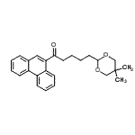 结构式 CAS# 898756-50-8, 5-(5,5-二甲基-1,3-二恶烷-2-基)-1-(9-菲基)-1-戊酮