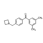 structure of CAS# 898756-71-3, [4-(1-Azetidinylmethyl)phenyl](3,5-dimethylphenyl)methanone;4'-azetidinomethyl-3,5-dimethylbenzophenone