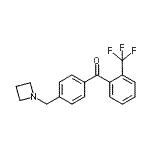 结构式 CAS# 898756-82-6, [4-(1-氮杂环丁基甲基)苯基][2-(三氟甲基)苯基]甲酮