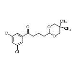 结构式 CAS# 898757-09-0, 1-(3,5-二氯苯基)-4-(5,5-二甲基-1,3-二恶烷-2-基)-1-丁酮