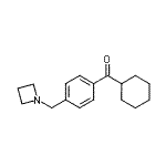 structure of CAS# 898757-16-9, [4-(1-Azetidinylmethyl)phenyl](cyclohexyl)methanone;4-(azetidinomethyl)phenyl cyclohexyl ketone